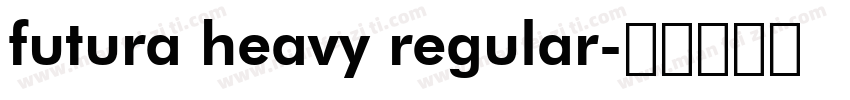 futura heavy regular字体转换